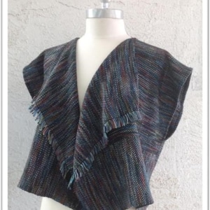 Judi Vest PDF Weaving Pattern for 15&quot; Rigid Heddle Loom or Larger, Instant Download