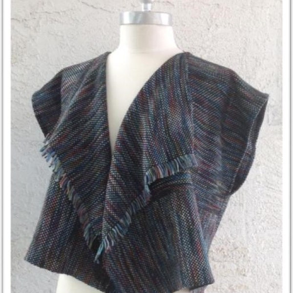 Judi Vest PDF Weaving Pattern for 15" Rigid Heddle Loom or Larger, Instant Download
