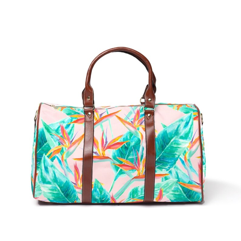 tropical duffle bag