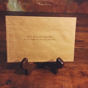 Heissluft-Ballon-Postkarte
