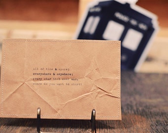 all of time and space postcard