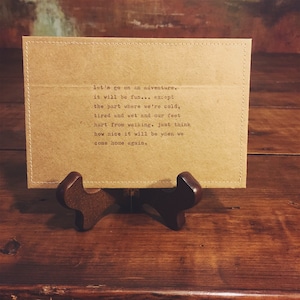 Zuhause wieder Abenteuer Postkarte