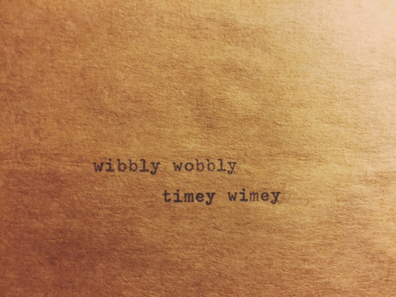 wibbly wobbly timey wimey postcard image 2