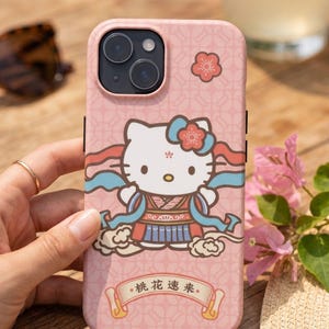 Hello Kitty in Traditional Dress Phone Case | Cute Pink Phone Case image 2