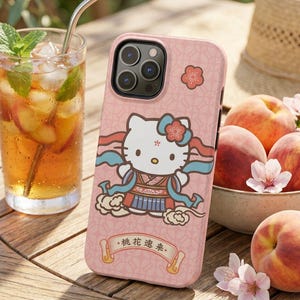 Hello Kitty in Traditional Dress Phone Case | Cute Pink Phone Case image 7