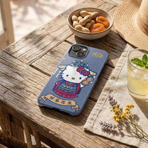Hello Kitty in Traditional Dress phone case | Cute Kawaii Asian motif image 6