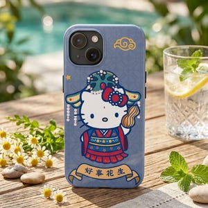 Hello Kitty in Traditional Dress phone case | Cute Kawaii Asian motif image 5