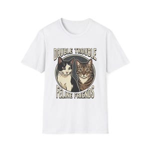 Double Trouble  Unisex T-Shirt (Lovable Tomcats Galaxy & Pluto)