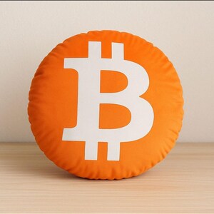 BTC Bitcoin Plush Crytpo Pillow
