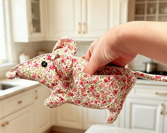Mouse Oven Mitt Sewing Pattern PDF,Kitchen Hot Pad,Beginner Friendly Digital Sewing Pattern,Mouse Potholder Pattern,Oven Gloves Making