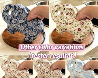 Elephant Oven Mitt Sewing Pattern (PDF Download) – Beginner Quilted Kitchen Decor,Kitchen Hot Pad,Potholder Pattern,Oven Gloves Making