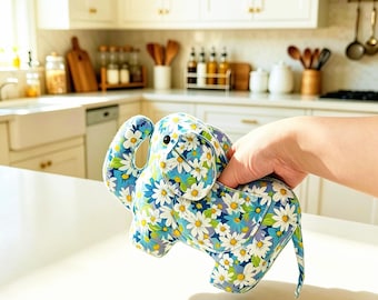 Elephant Oven Mitt Sewing Pattern PDF,Kitchen Hot Pad,Beginner Friendly Digital Sewing Pattern,Elephant Potholder Pattern,Oven Gloves Making
