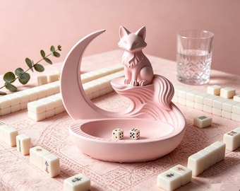 Mahjong Würfelhalter,Amerikanische Mahjong Würfelhalter,Spielabend Geschenk,Ein perfektes Geschenk für Mahjong Liebhaber,3D Druck,Kleiner Fuchs