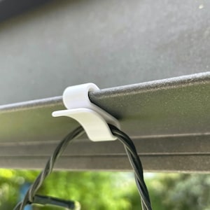 Clip per luci a stringa compatibili con pergola KD, senza foratura né adesivo: appendi le luci di Natale senza bisogno di colla o forature!