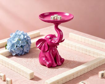 Elefant Mahjong Würfeltablett, amerikanischer Mahjong Würfelhalter, Mahjong Tischzubehör, 3D Druck Modell-Dateien