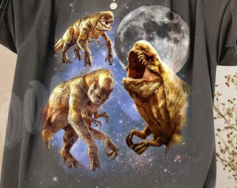 Retro Distortus Rex Shirt, Vintage D-Rex Moon Shell Tee, Celestial Coastal Art, Aesthetic 90s Sea Snail Tshirt, Cottagecore Marine Gift