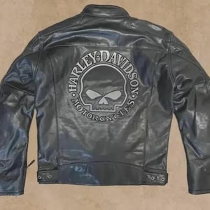 Harley Davidson Skull Jacket - Etsy