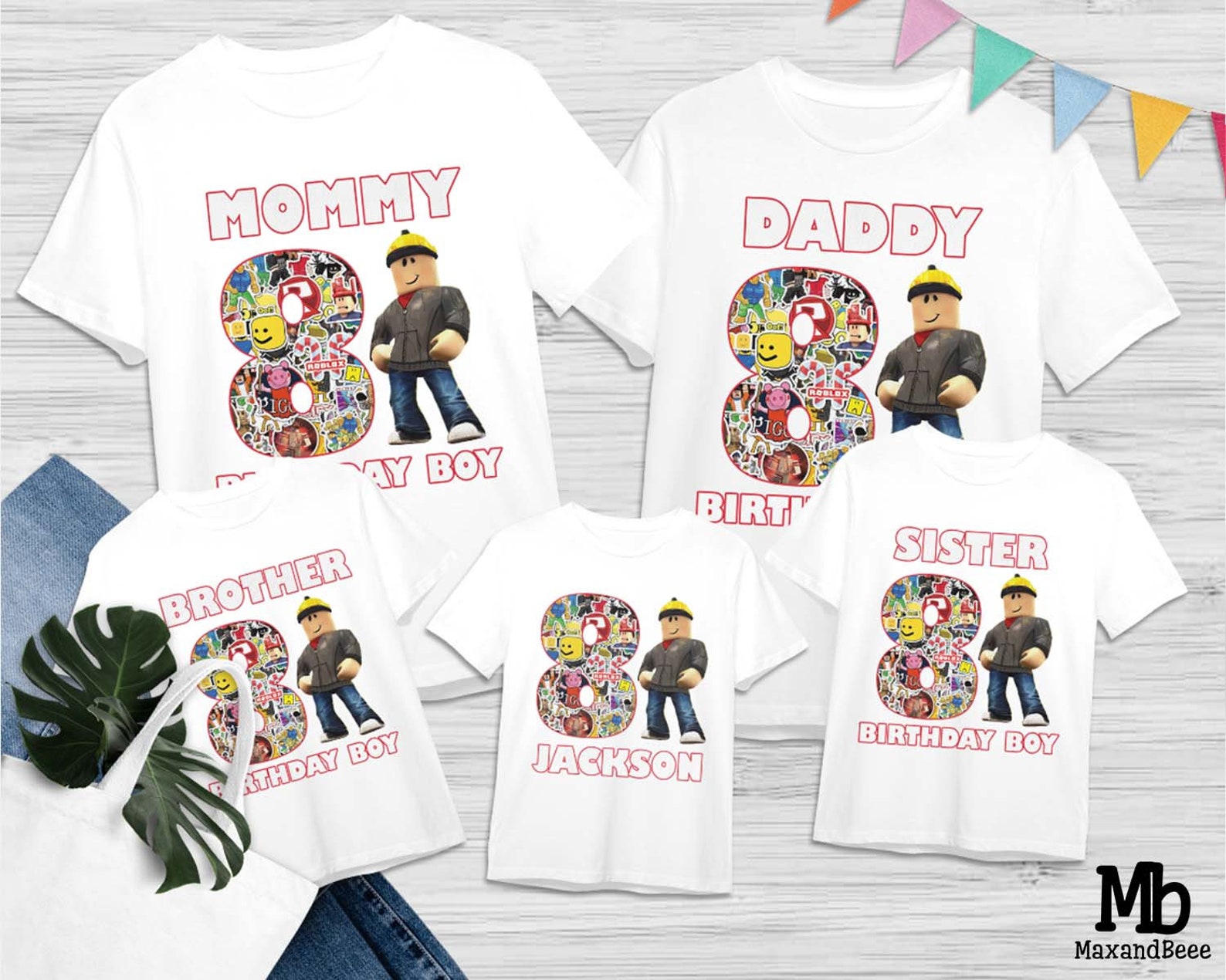 Custom Roblox Girl Birthday Shirt Roblox Girl Party Shirt Etsy