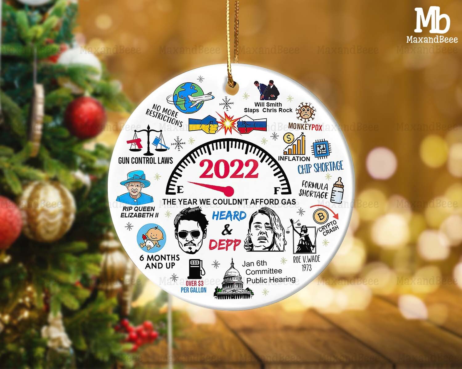 2022 Ornament, Funny Christmas Ornaments