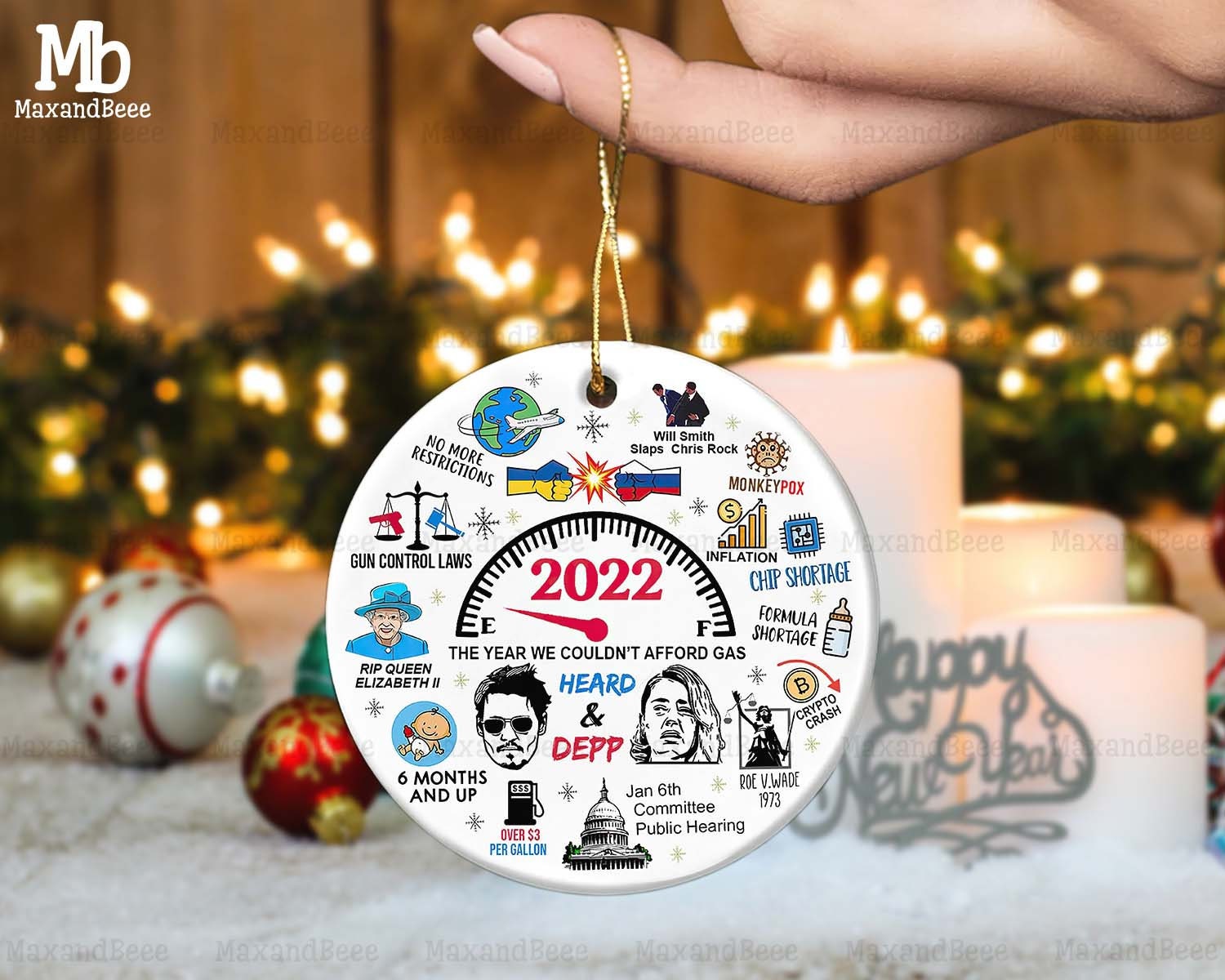 2022 Ornament, Funny Christmas Ornaments