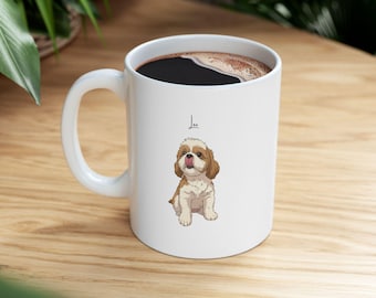 Personalized Pet Mug | Custom Dog Illustration Ceramic Cup