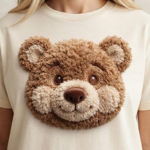 Custom Teddy Bear Chenille Patch Sweatshirt