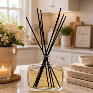 Bookstore Browsing Reed Diffuser – Sea Salt, Fig, Orris, Sandalwood, Amber Musk (5 oz)