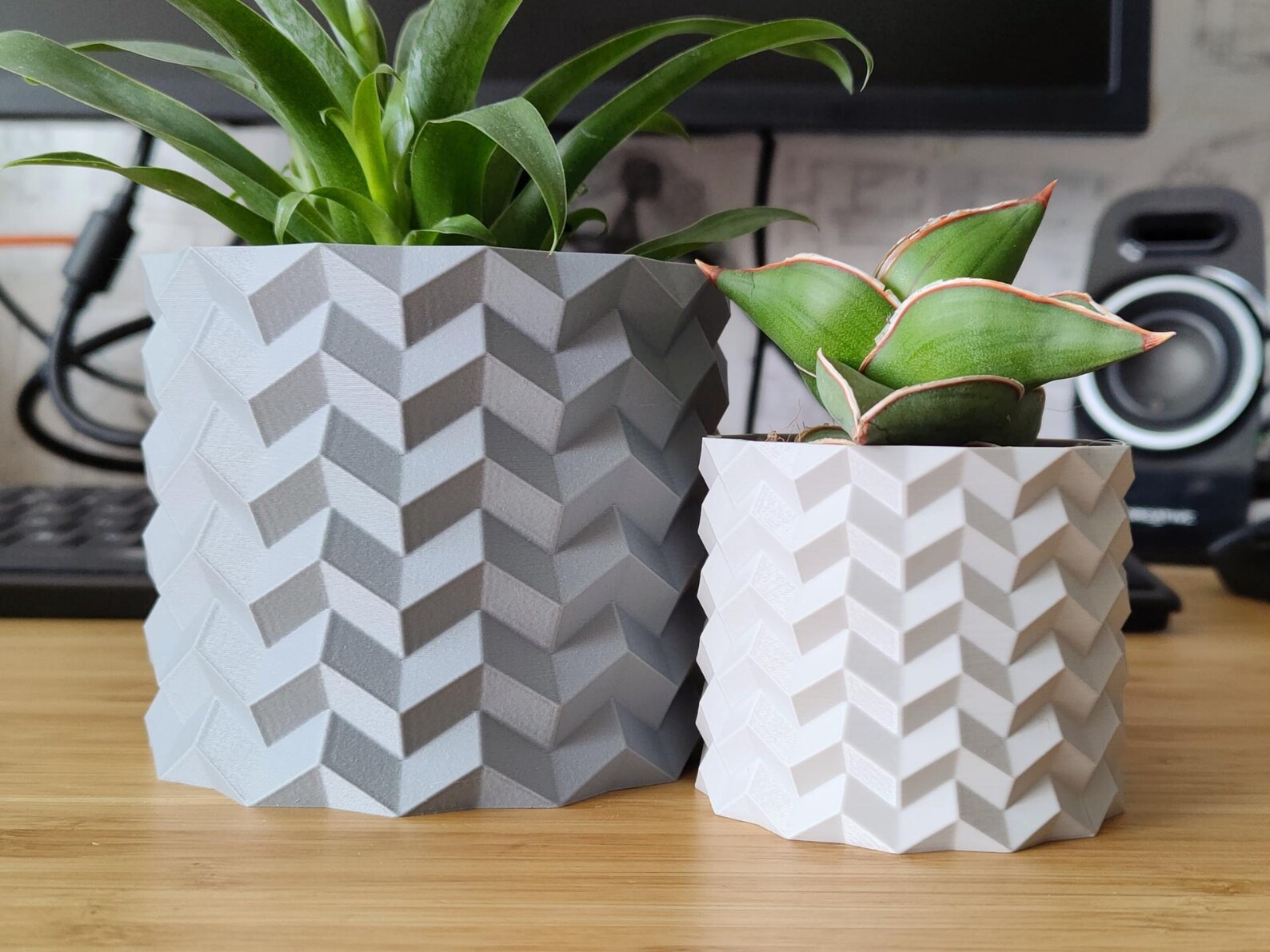 Indoor Flower Pot With Origami Patterns - Etsy