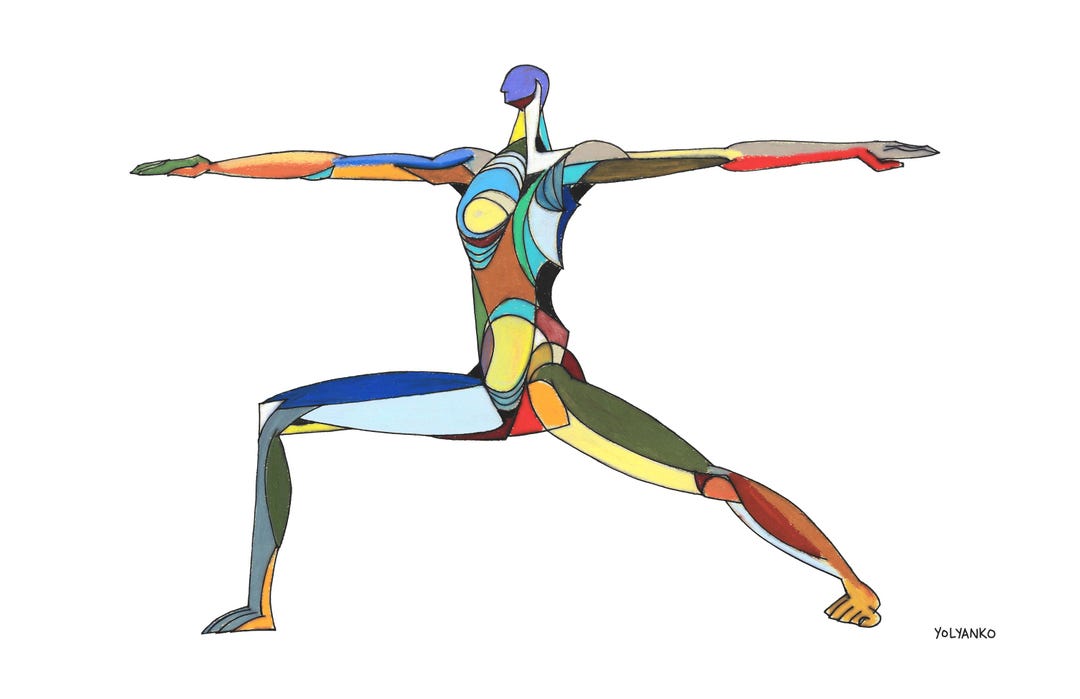 Arms Extended|yoga Pose | Downloadable Design for Decor and Meditation ...