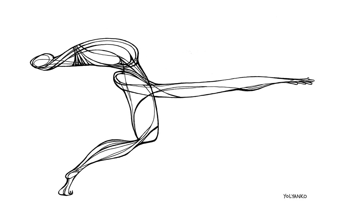 Extended Leg | Yoga Pose | Downloadable Design for Decor and Meditation ...