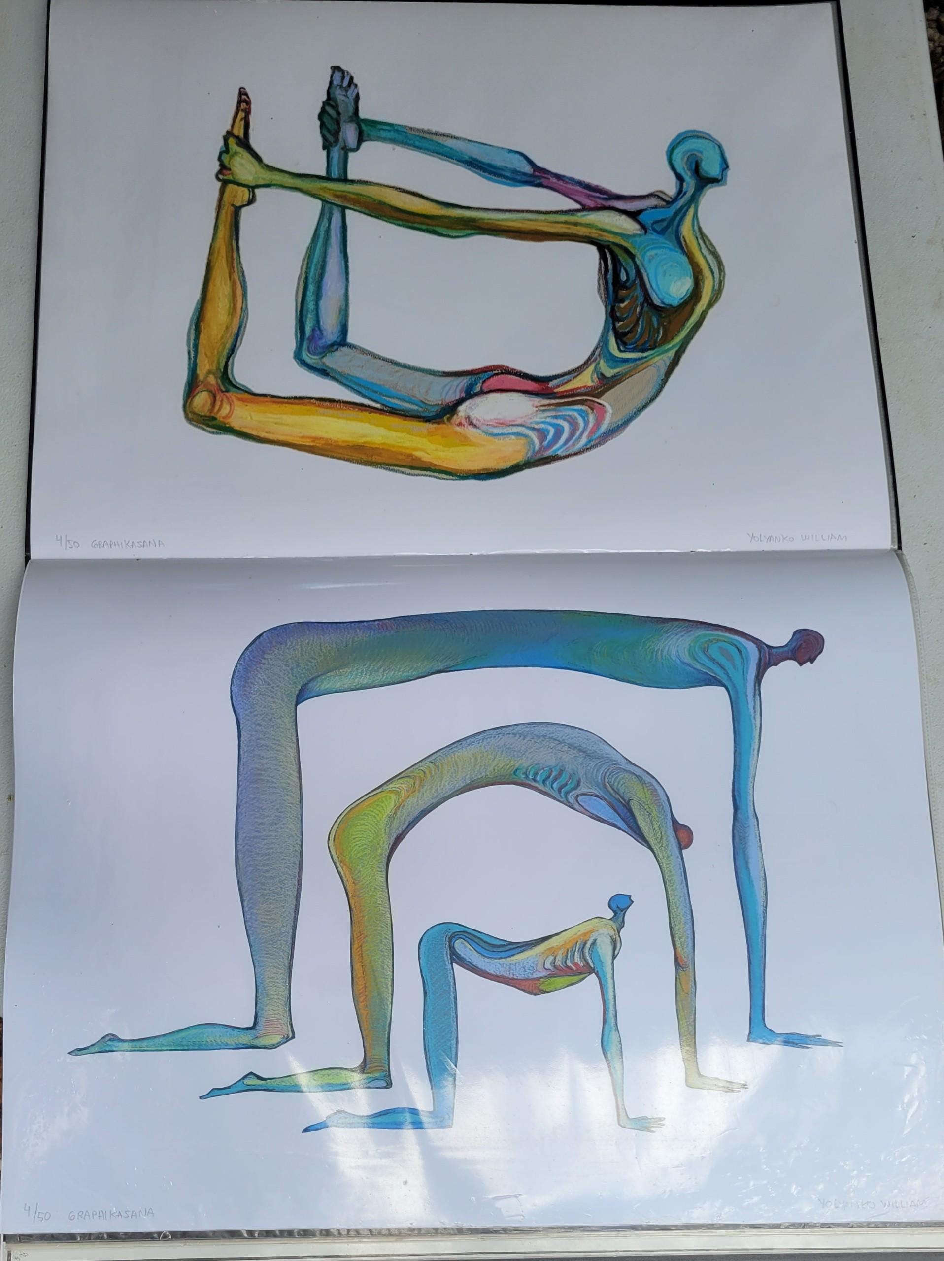 Yoga Sequence Colorful Yoga Pose | Downloadable Design for Decor and ...