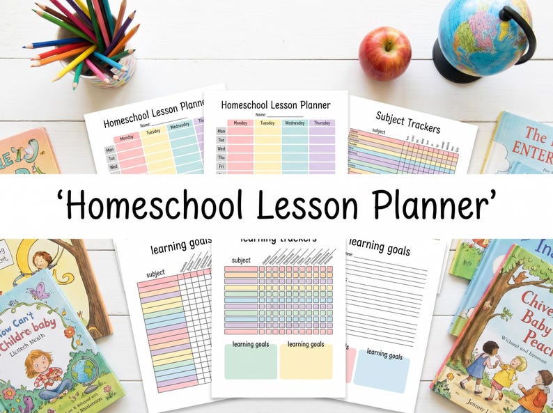 Homeschool Lesson Planner Printable | Homeschool Curriculum Planner