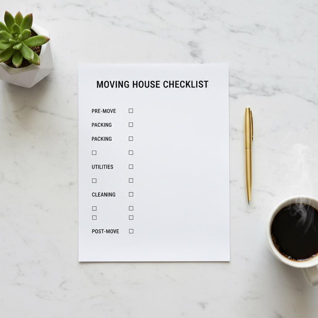 Moving House Ultimate Checklist Printable - Complete Moving Planner and ...