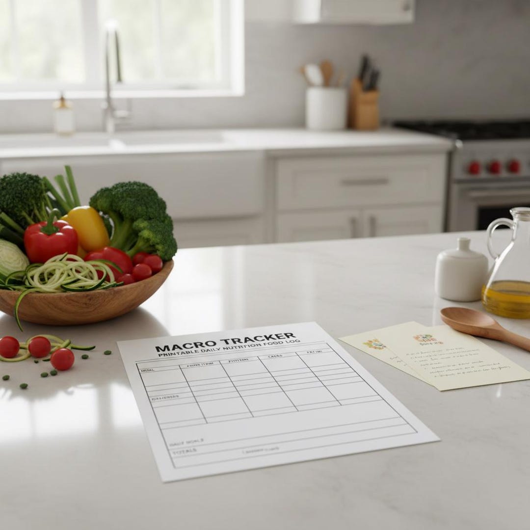 Macro Tracker Printable | Daily Nutrition Food Log | Instant Download ...
