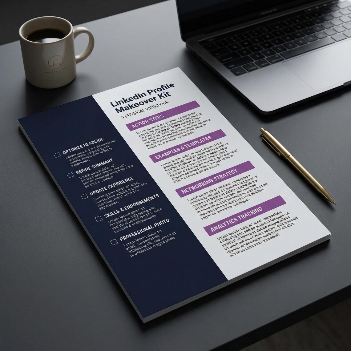 Linkedin Profile Makeover Kit Printable | 5 Layouts | Headline Formulas ...