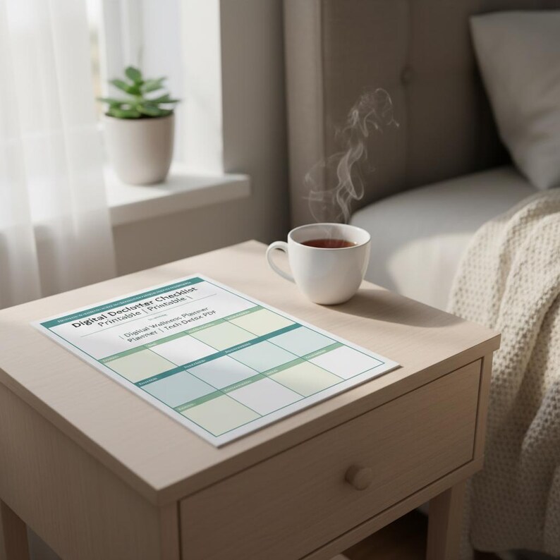 Digital Declutter Checklist.pdf Digital Declutter Checklist Printable | Productivity Reset Planner ...