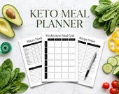 Meal Prep Planner Printable | Weekly Meal Planner | Grocery List Template | Meal Planning Printable | Meal Prep Schedule PDF