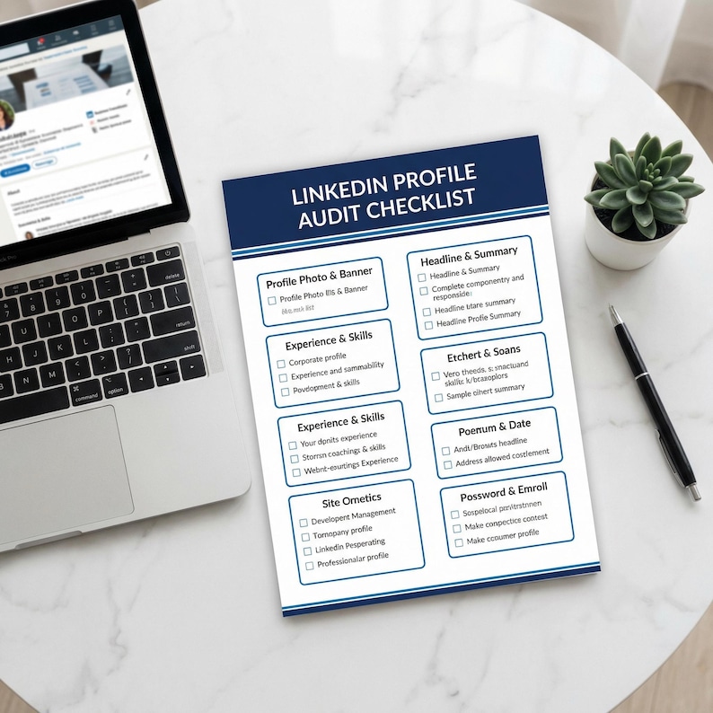 Linkedin Profile Makeover Kit Printable | 5 Layouts | Headline Formulas ...