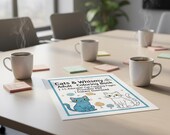 Whimsical Cat Coloring Book Printable, Adult Coloring Pages, Instant Download PDF, Cute Cat Art, Cat Lover Gift