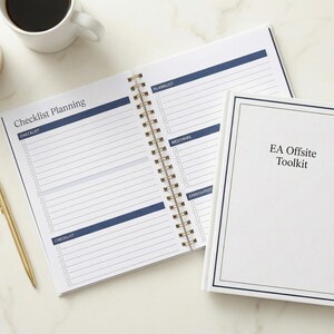 Kit de herramientas para planificación de reuniones externas de EA / 5 estilos de diseño / Plantilla para asistente ejecutivo / PDF imprimible / Descarga instantánea