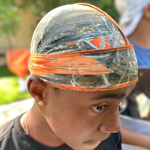 Durag Wave Mütze True Timber Orange Camo Dorag