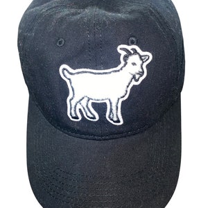 Goat Cap Hat Black Greatest of All Time