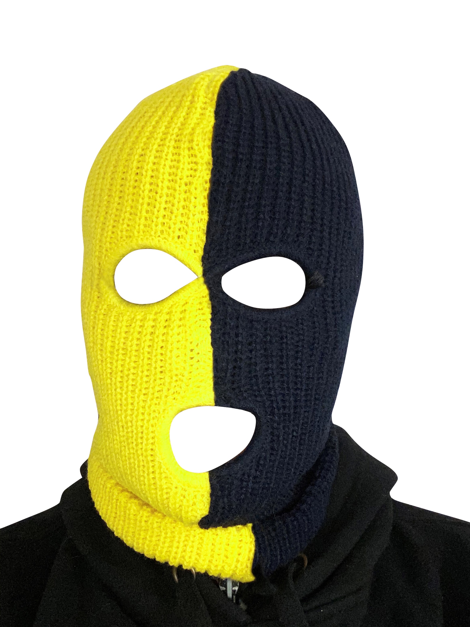 Ski Mask 3 Holes Yellow and Black Air Jordan 12 Colors Two - Etsy
