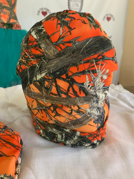 Orange Camo Beanie Hat - Etsy New Zealand