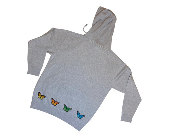 Butterfly Hoodie by the Lemonade Millionaires Grey Etsy