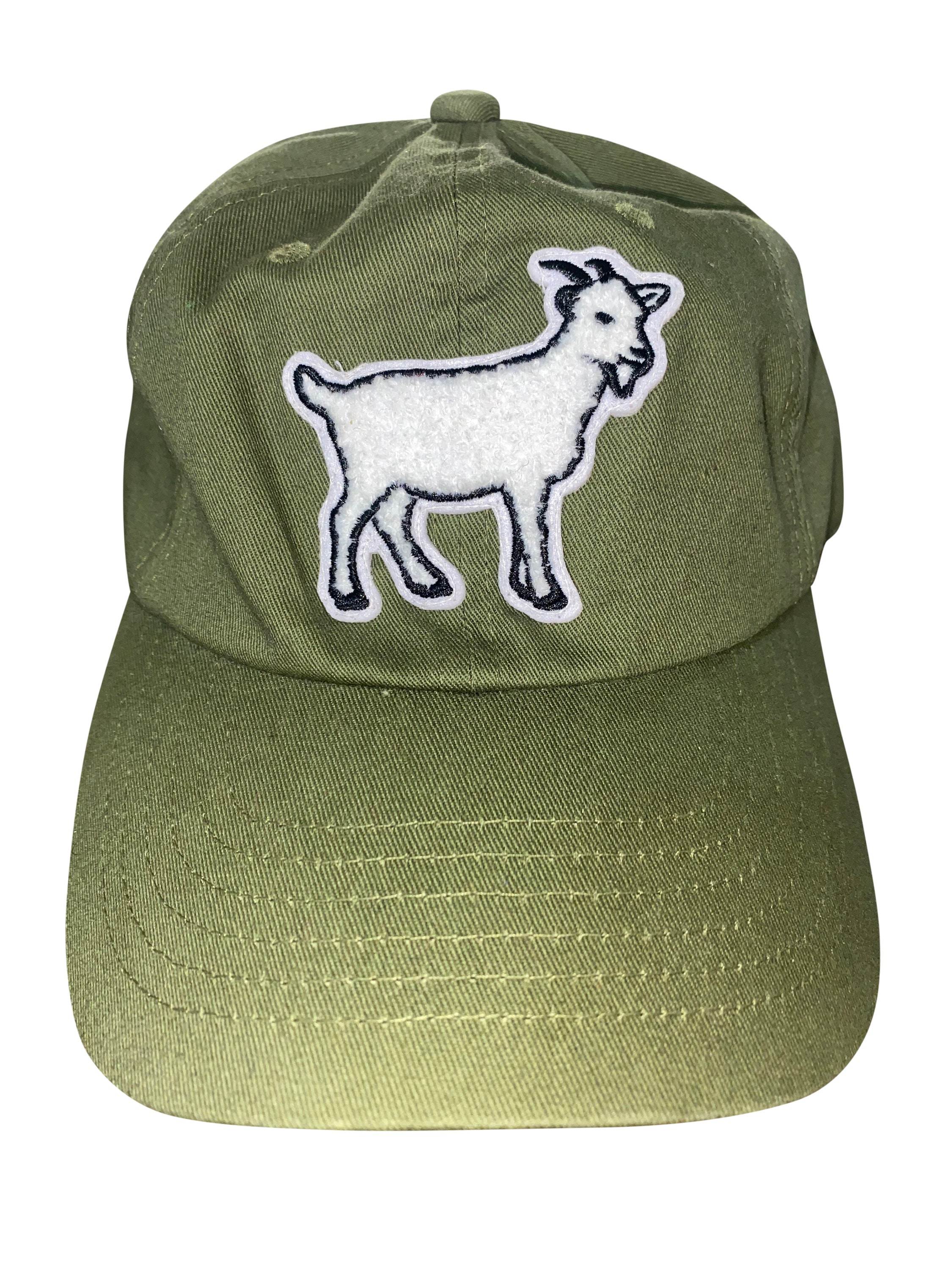 Goat Cap Hat Army Green Greatest of All Time Etsy