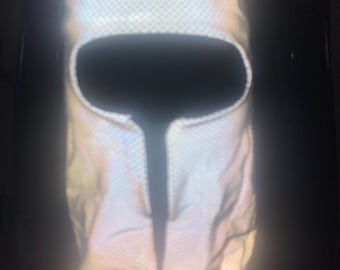 Reflective zip up Balaclava ski mask