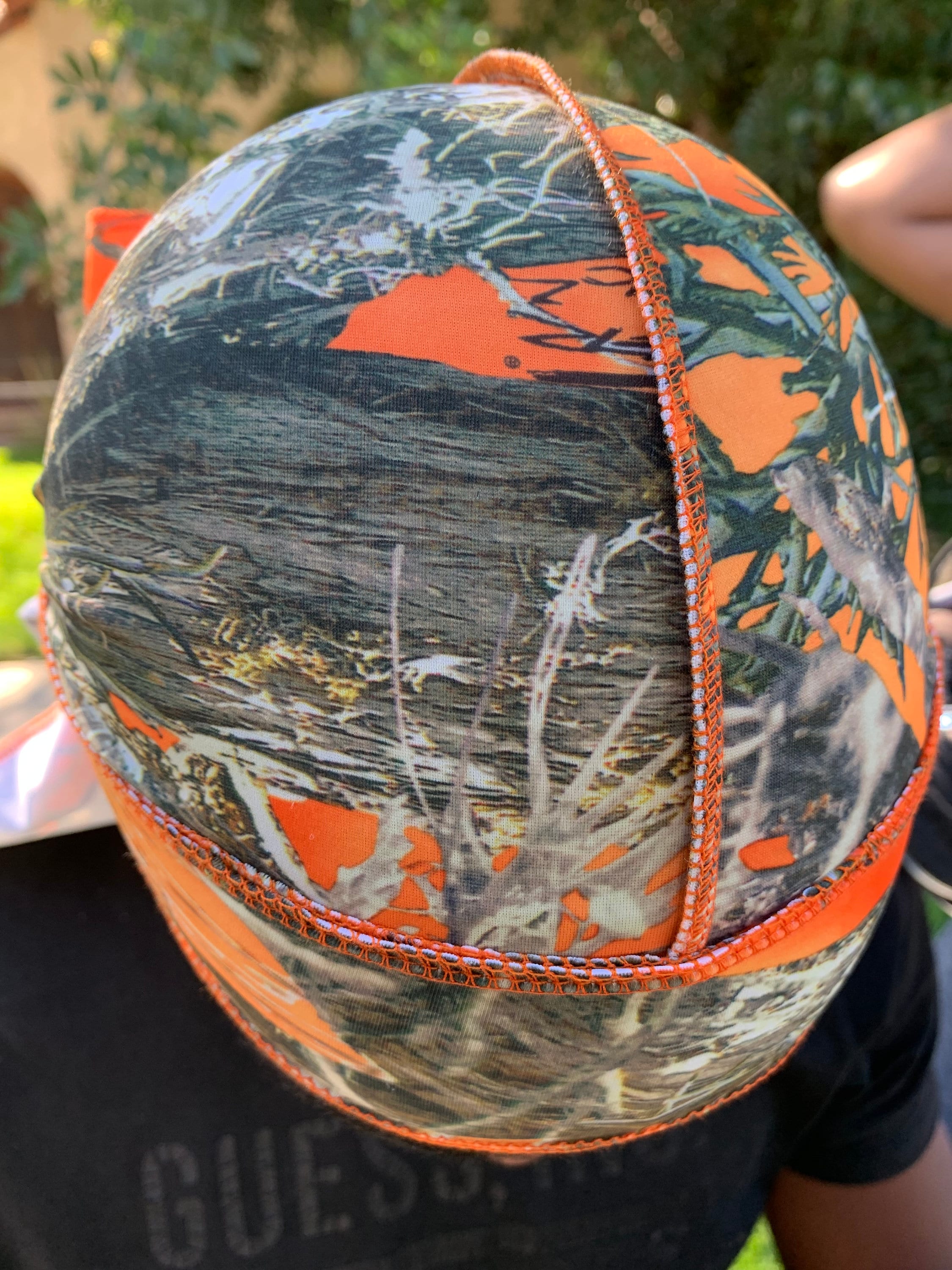 Durag Wave Cap True Timber Orange Camo Dorag - Etsy