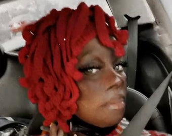 Medusa knitted hat. It’s a hat it’s a hairstyle