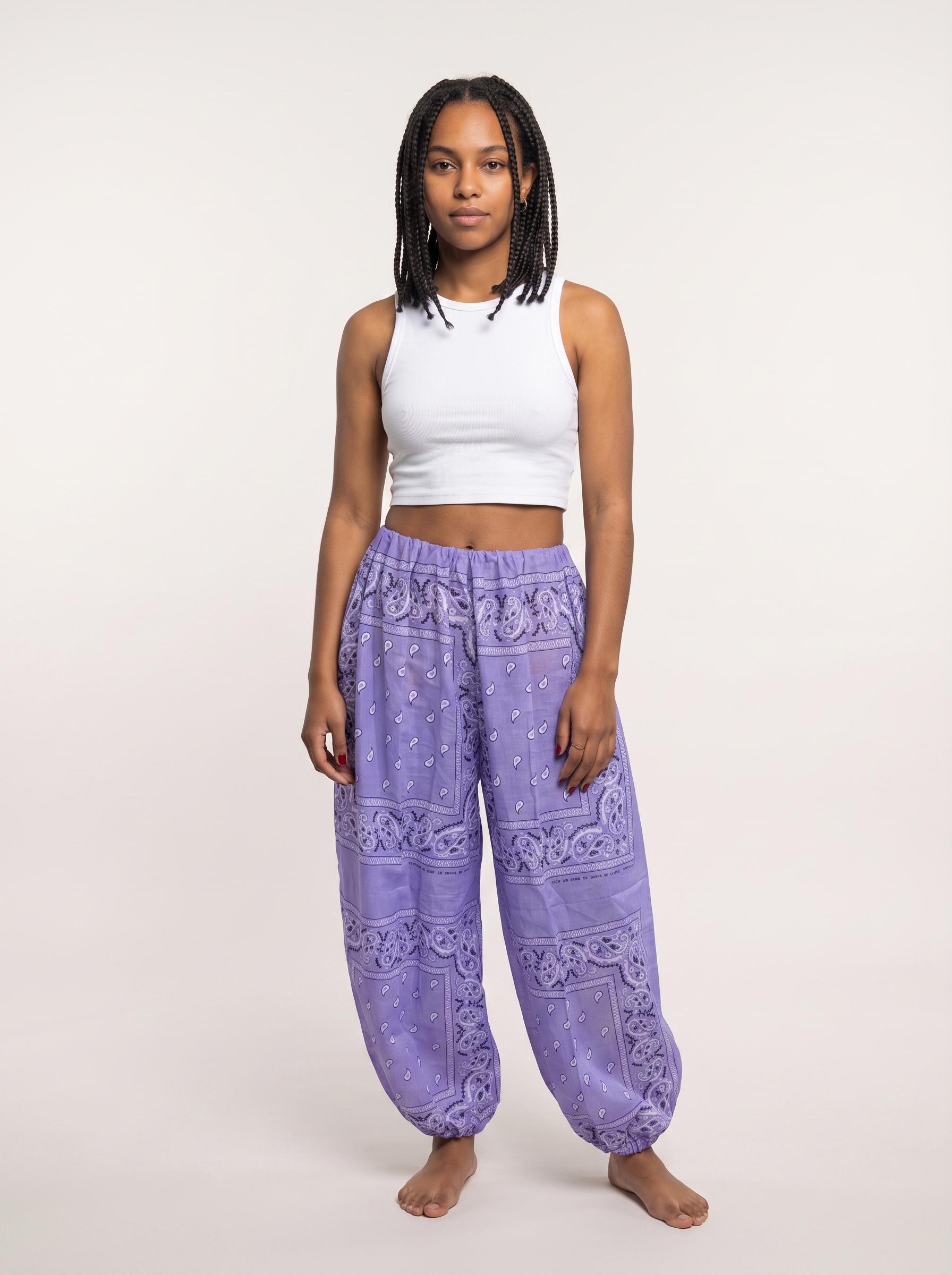 Bandana Scarf Pants Harem Baggy Adjustable Waist - Etsy